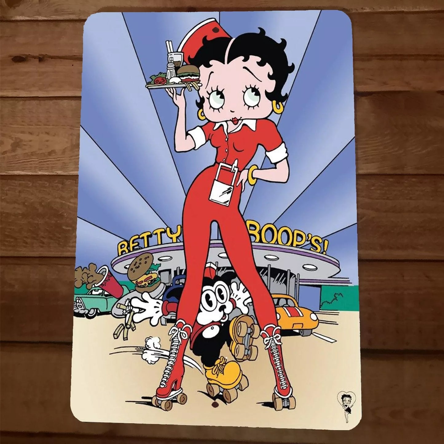 Betty Boopsi Diner 8x12 Metal Wall Sign Poster