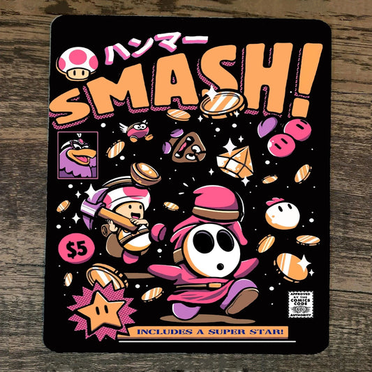 Mouse Pad Mario Shy Guy Toad SMASH