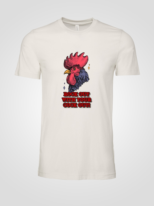 Rock Out With Your Cock Out Rooster Mens T Shirt