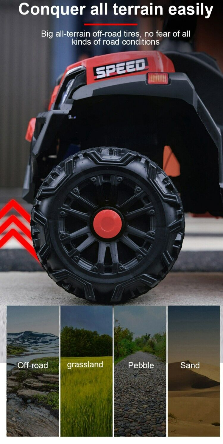 Kids' Electric Off-Road ATV with Musical Features and Illuminating Lights for Children