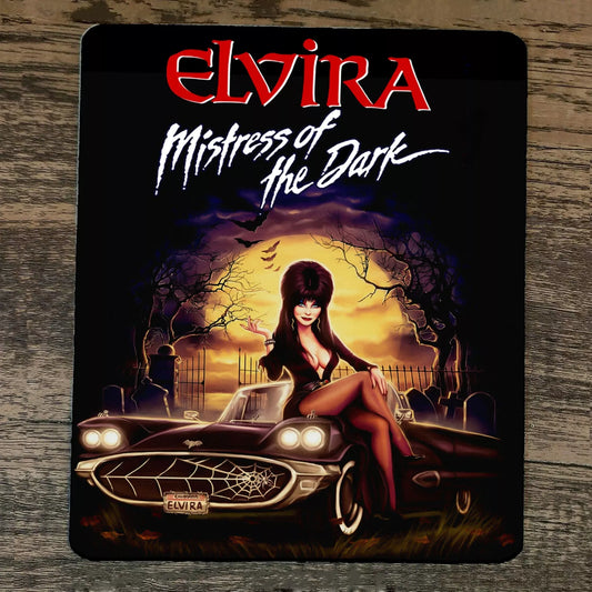 Mouse Pad Mistress of the Dark Queen Elvira Macabre Mobile 1958 Ford Thunderbird