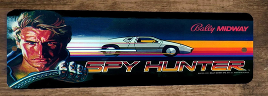 Spy Hunter Arcade Marquee 3x12 Metal Wall Sign
