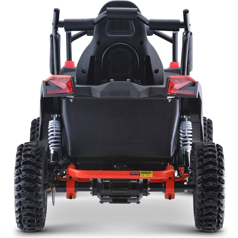 MotoTec Raider Children's Off-Road Quad 48v 1200w Full Suspension High-Powered Engine - Crimson ?
