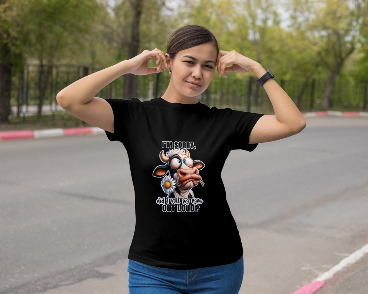 Theres a 99% Chance I Dont Care Cow Mens T Shirt