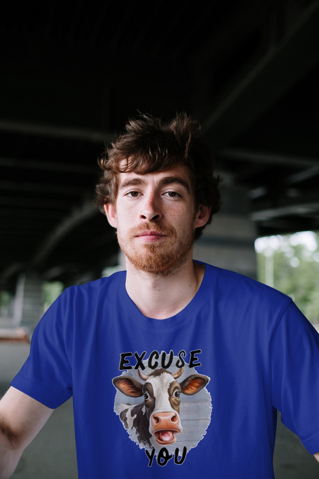 Excuse You Cow Mens T Shirt