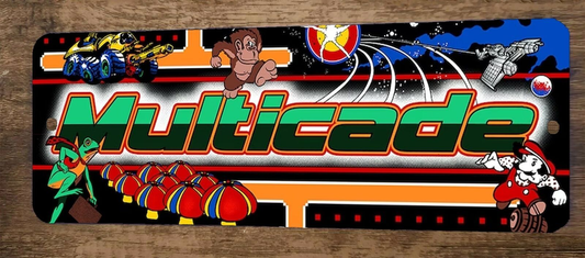 Multicade Arcade 3x12 Metal Wall Video Game Sign #4