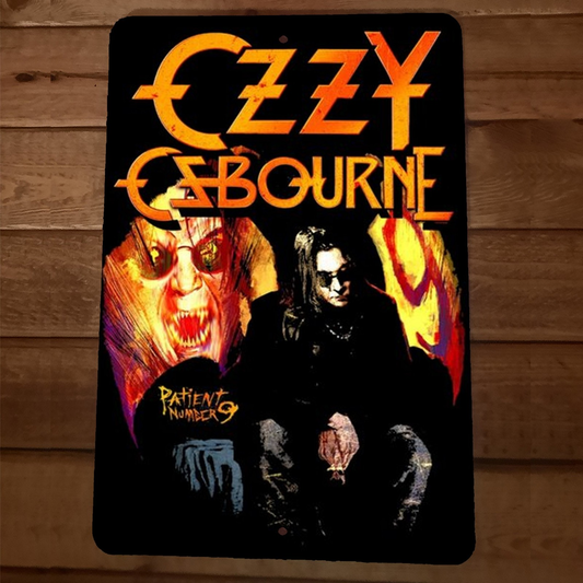 Ozzy Osbourne 8x12 Metal Wall Sign Patient Number 9