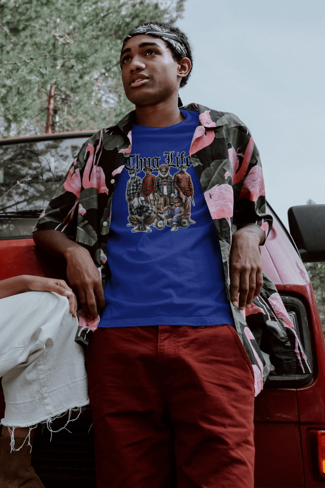 Thug Life Horror Icons  Mens T Shirt