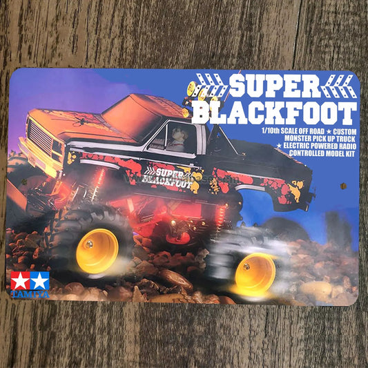 Super Blackfoot RC Radio Control Car Box Art 8x12 Metal Wall Garage Sign