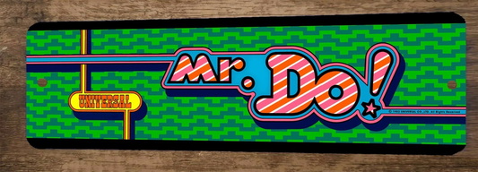 Mr Do Arcade 3x12 Metal Wall Video Game Sign