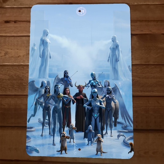 5th Dimension Alien Iceband Artwork 8x12 Metal Wall Sign