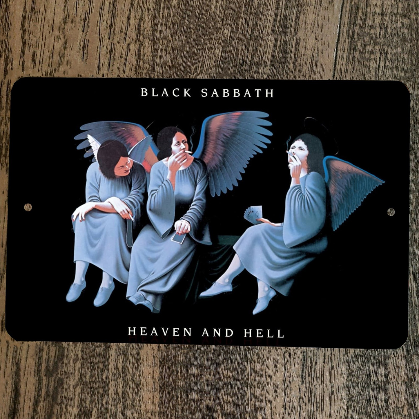 Black Sabbath Heaven and Hell 8x12 Metal Wall Sign
