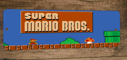 Super Mario Bros 3 x 12 Inch Metal Wall Sign