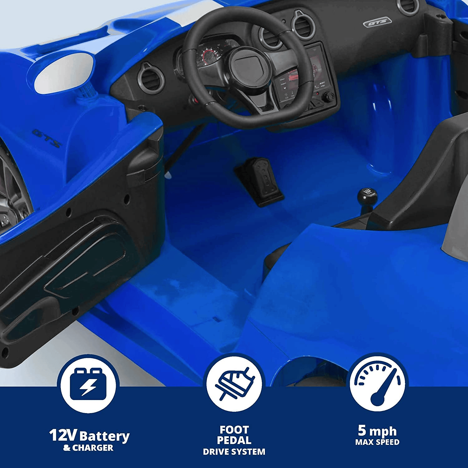 Kid Trax Dodge Viper SRT Convertible Toddler Ride-on Car, Suitable for Children aged 3 to 7 years