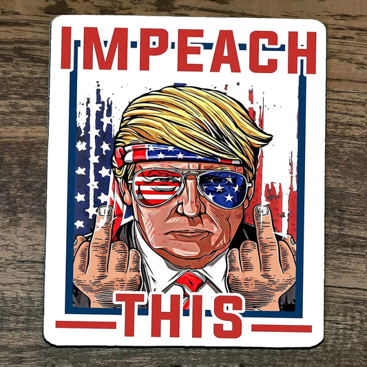 Mouse Pad Impeach This Donald #45 Trump 2024 USA #1