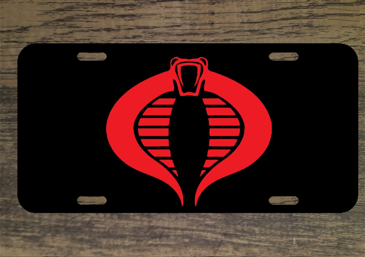 GI Joe Cobra Logo 6x12 Custom Mountable Novelty License Plate