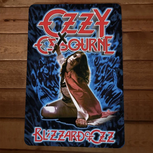 Ozzy Osbourne 8x12 Metal Wall Sign Blizzard of Ozz