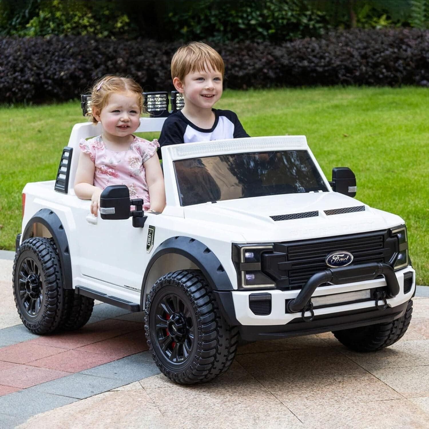 2023 Ford F450 24v 2 Seater Children's Electric Ride-On Truck with Interchangeable Battery