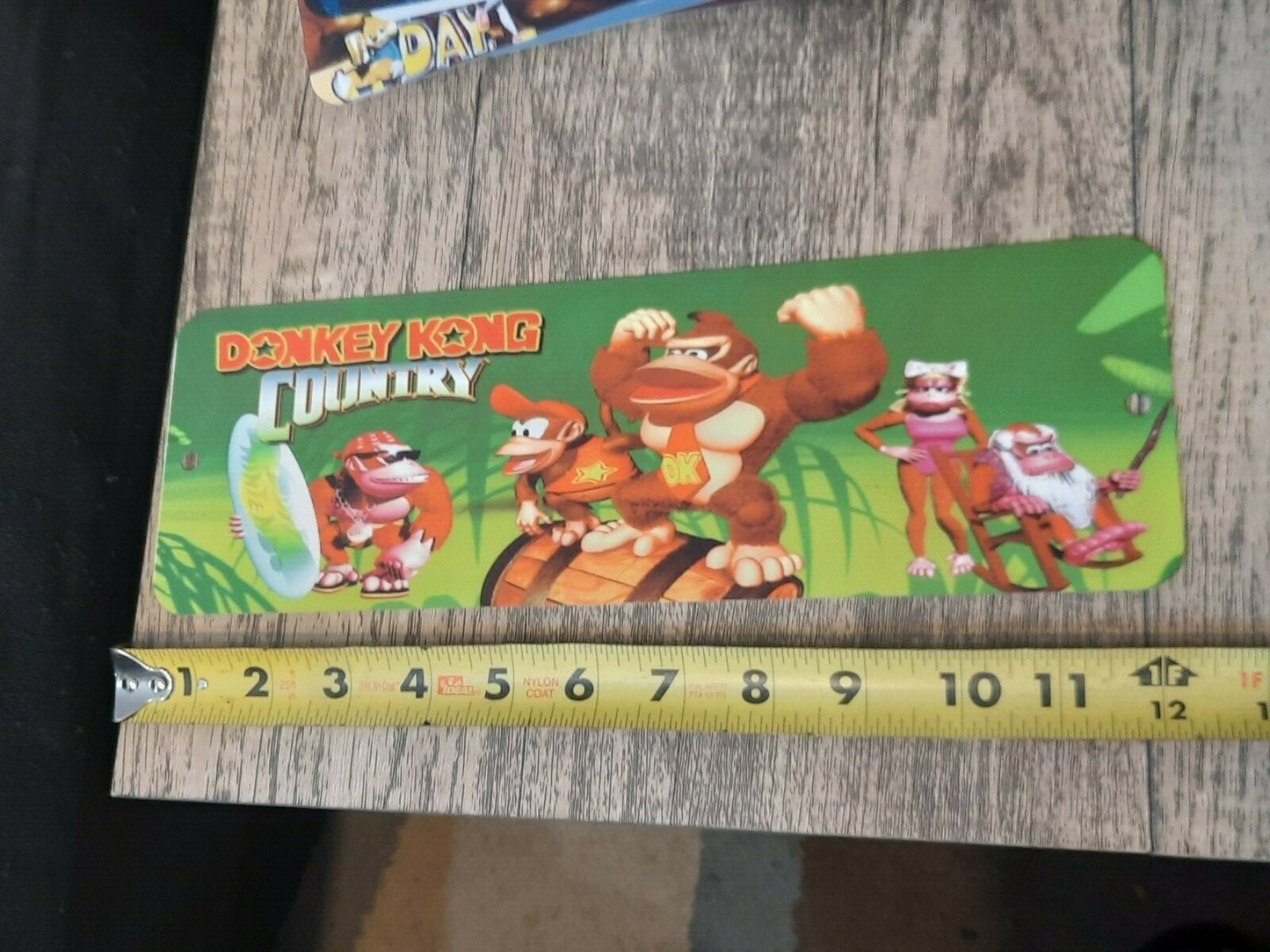 Donkey Kong Country Classic Arcade Marquee Banner 3x12 Metal Wall Sign