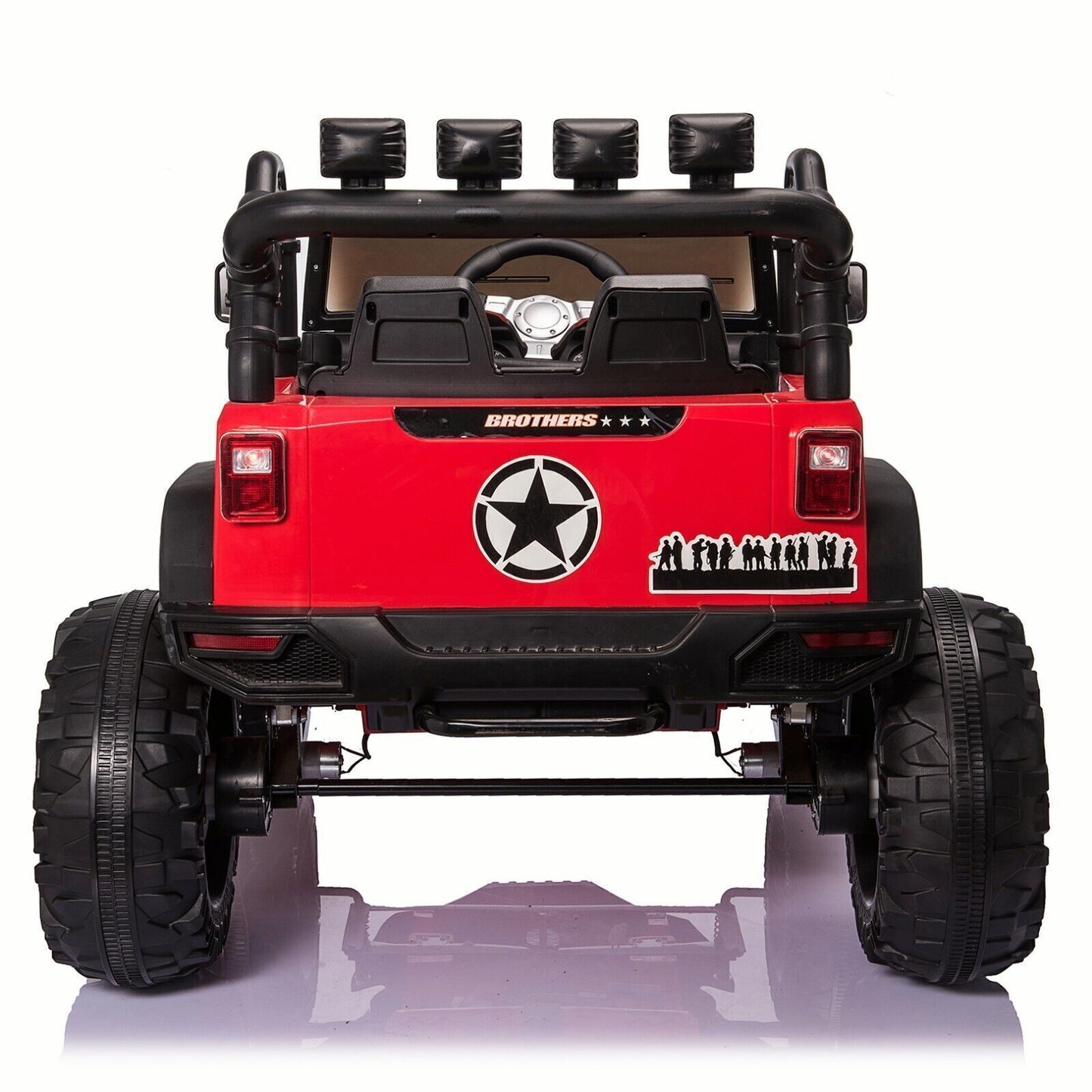 2 Seater 24V Kids Ride On Truck with Remote Control, LED Lights, and 3 Speeds - 2x200W Power