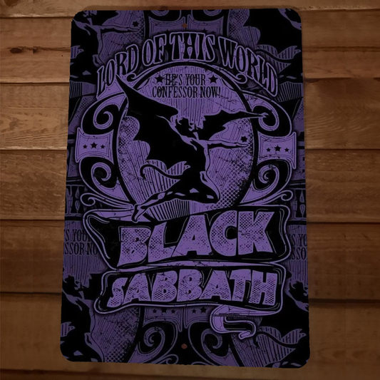 Lord of this World Black Sabbath 8x12 Metal Wall Sign