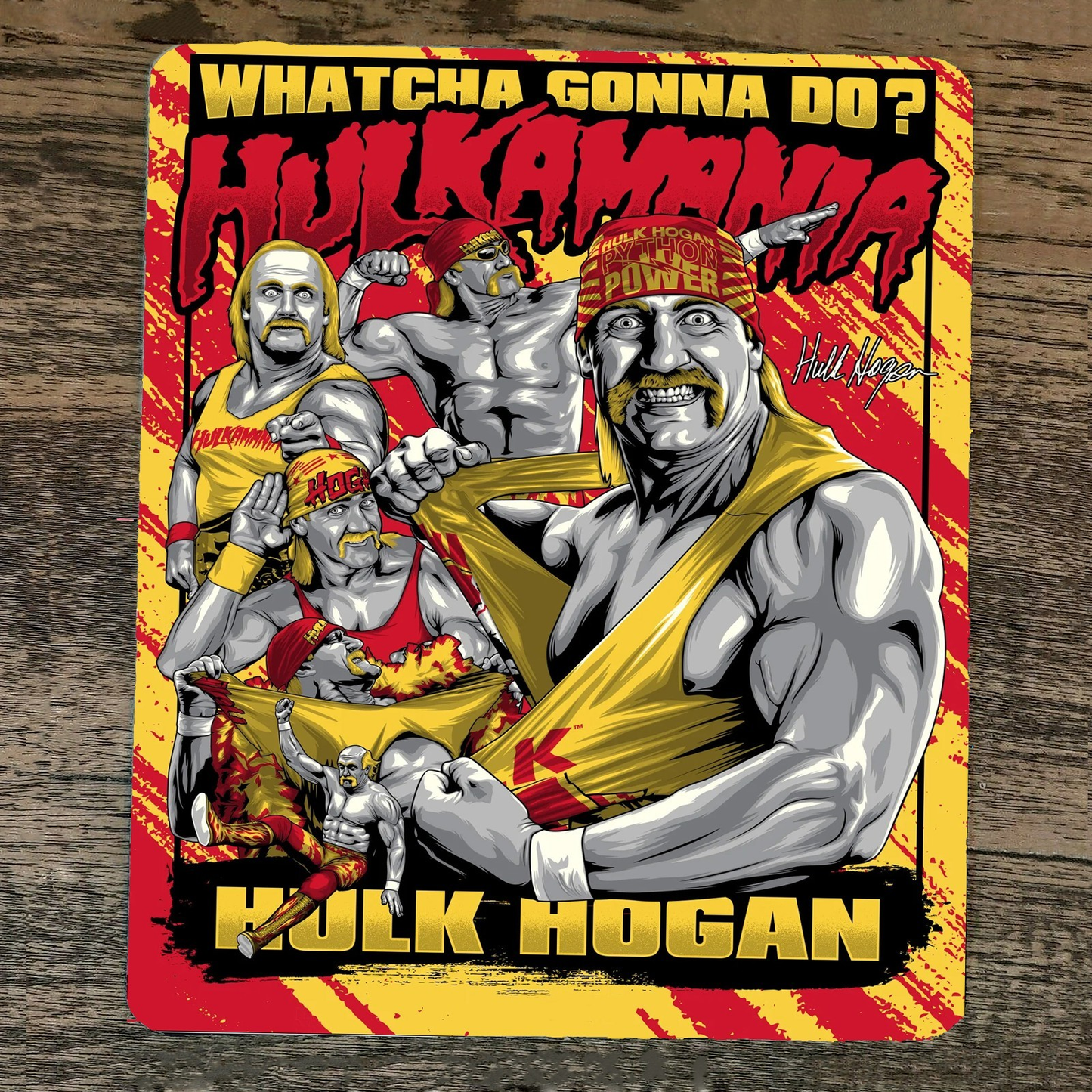 Mouse Pad Hulkamania Legendary Hogan Whatcha Gonna Do