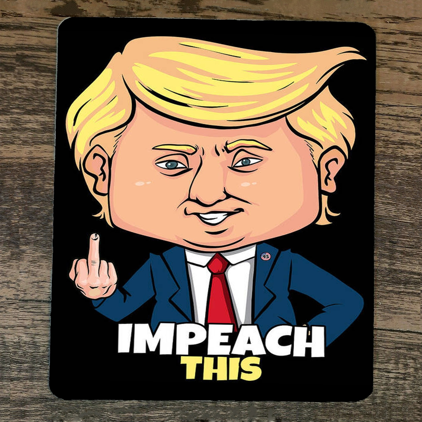 Mouse Pad Impeach This Donald #45 Trump 2024 USA #2