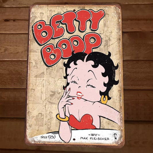 Retro Betty Boop 8x12 Metal Wall Sign Poster