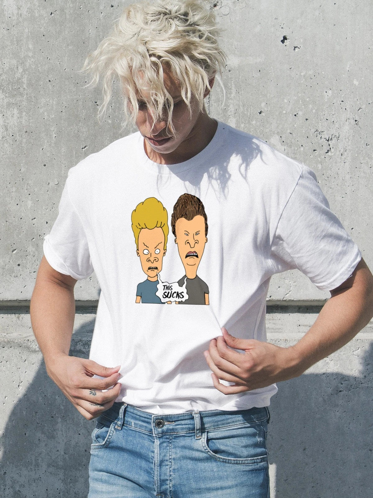 This Sucks Beavis and Butthead  Mens T Shirt Mens T Shirt