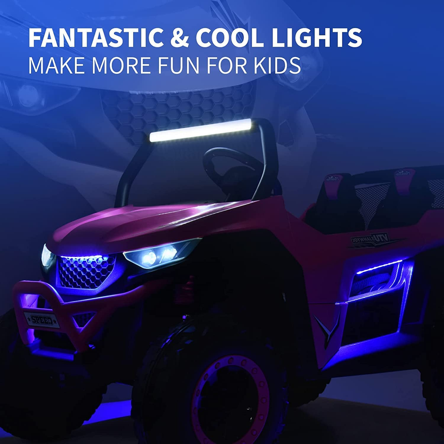 24V 2 Seater Children's Ride on UTV Automobile - High-Powered Electric Car, equipped with a Large 10AH Battery