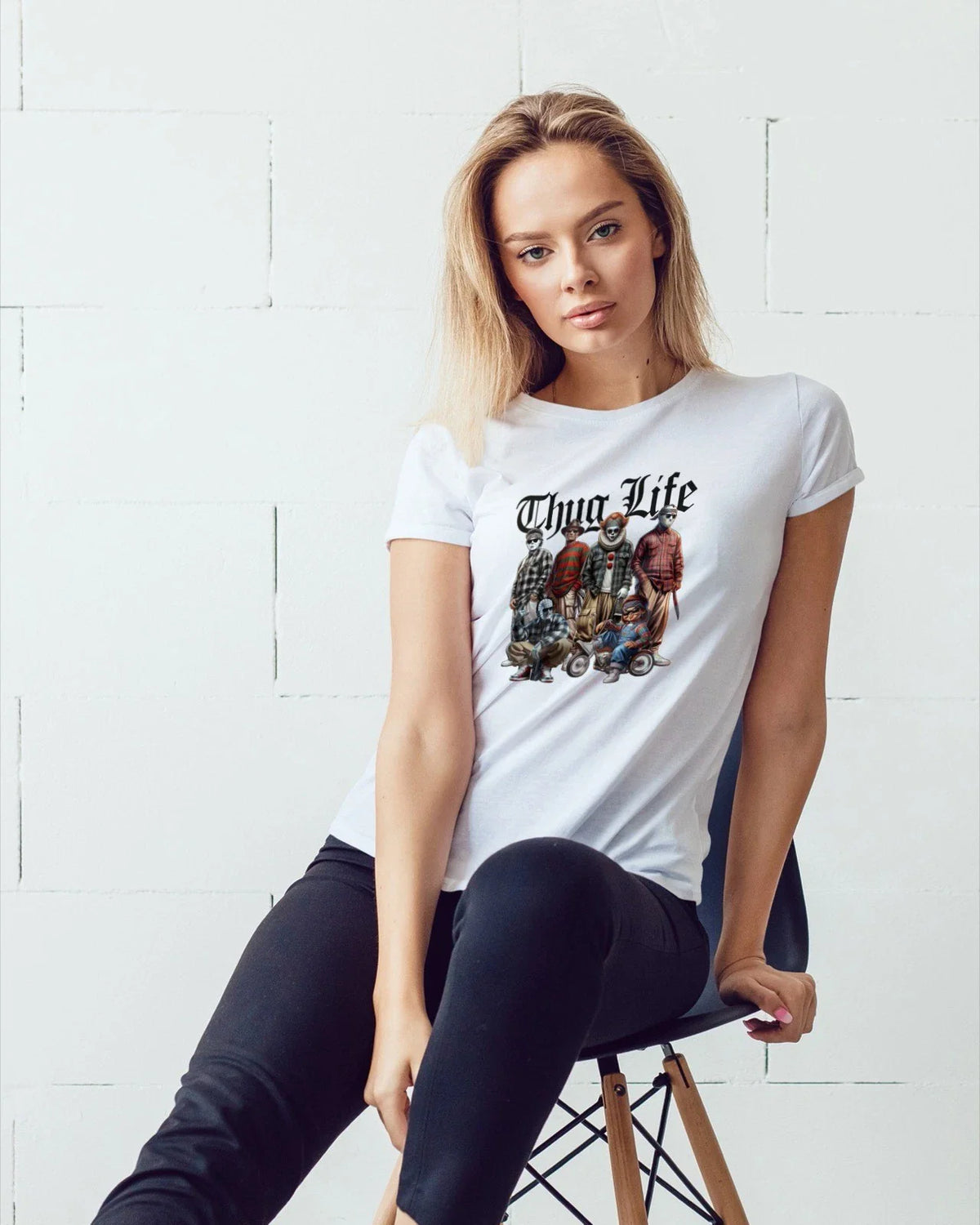 Thug Life Horror Icons  Mens T Shirt
