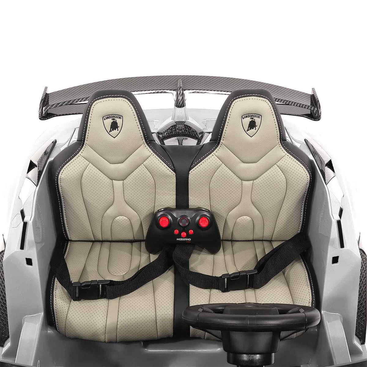 24V 2 SEATS AUTHENTIC LAMBORGHINI AVENTADOR SVJ KIDS RIDE-ON SPORTS VEHICLE WITH LIGHTS AND REMOTE CONTROL