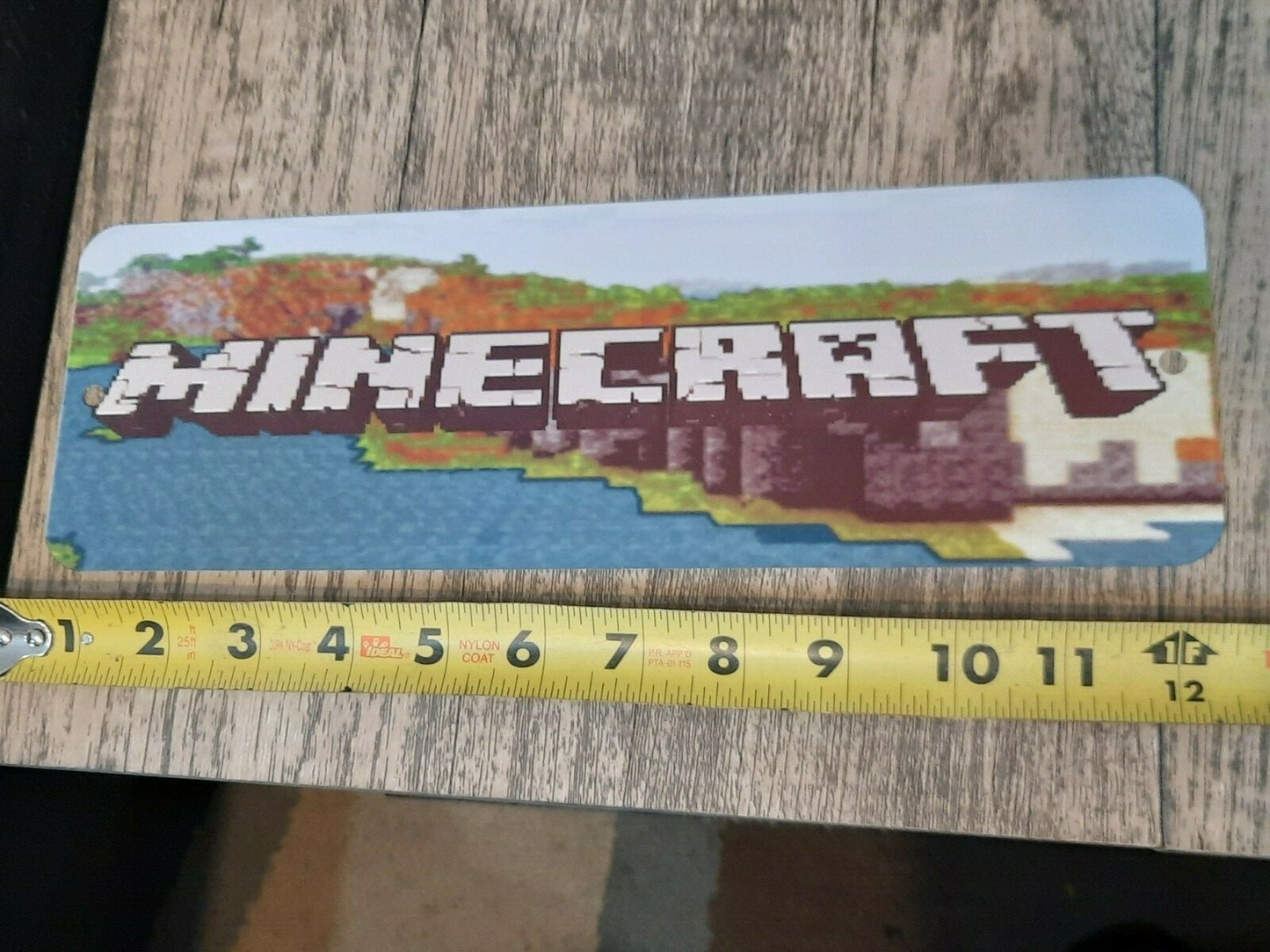 Minecraft Classic Arcade Marquee Banner 3x12 Metal Wall Sign