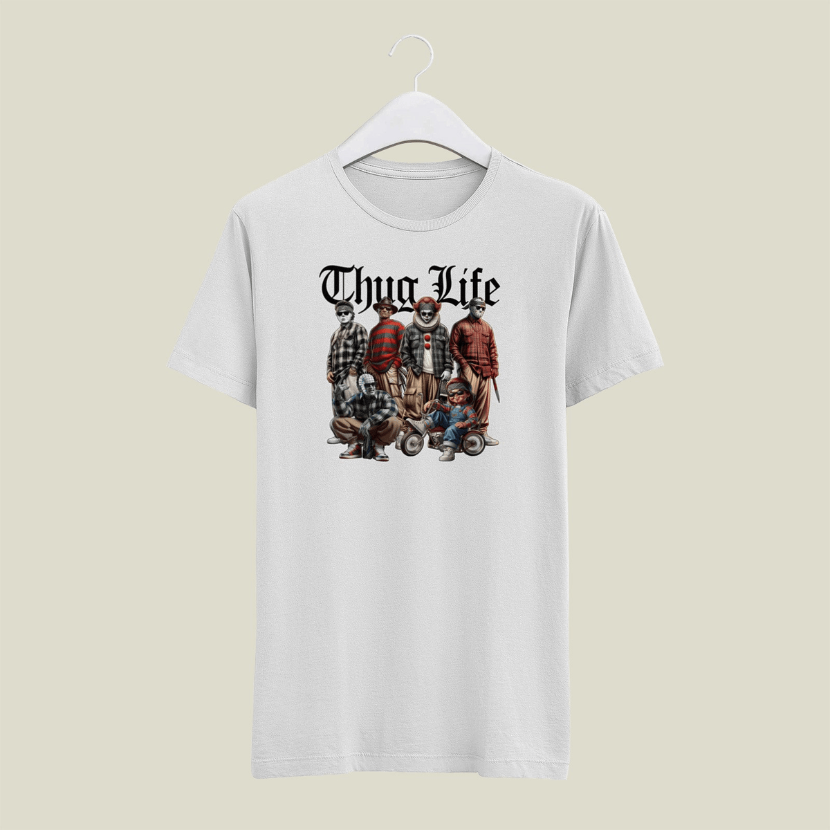 Thug Life Horror Icons  Mens T Shirt