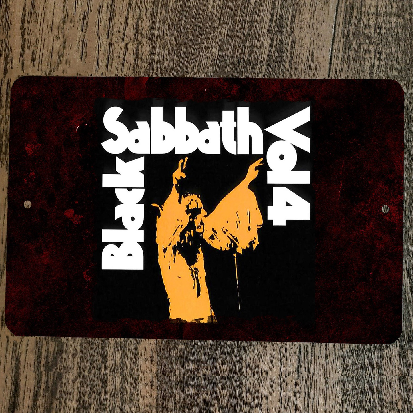 Black Sabbath Vol 4 cover art 8x12 Metal Wall Sign