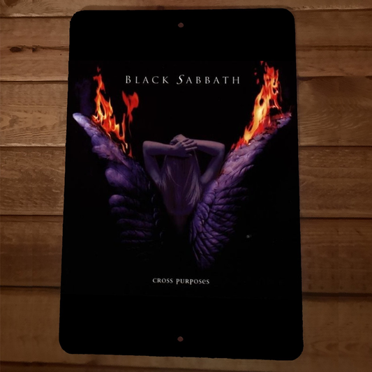 Cross Purposes Black Sabbath 8x12 Metal Wall Sign