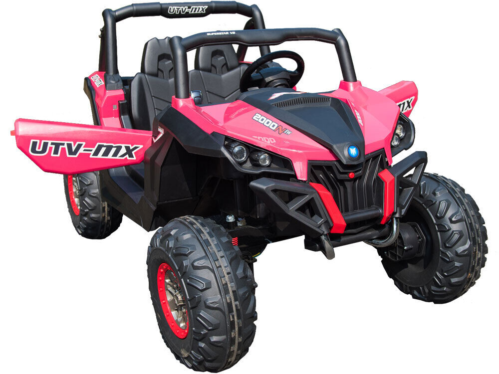 Electric UTV Children's Ride On 12V Battery Operated 4x4 Utility Vehicle 2-Seat Car