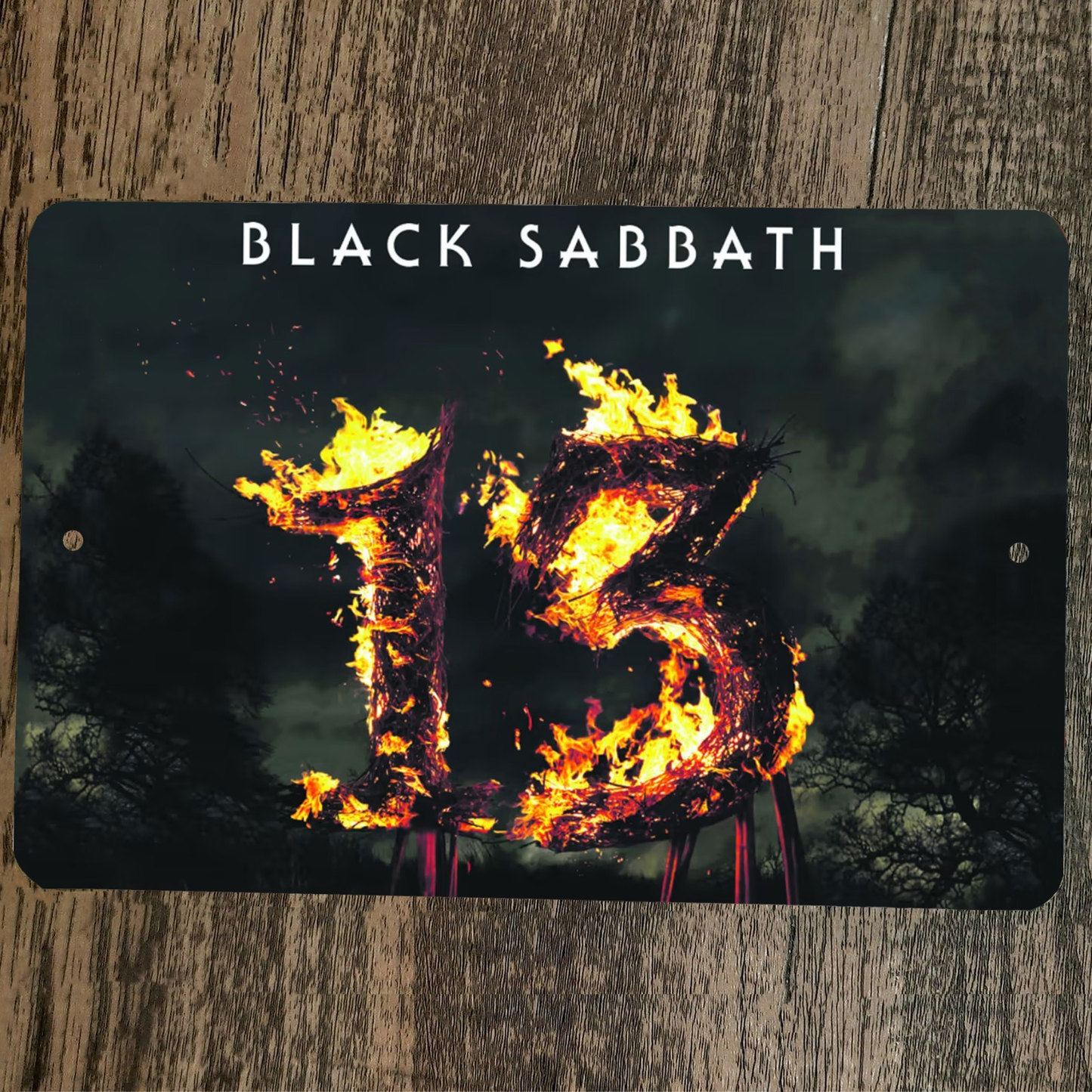 Black Sabbath 13 cover art 8x12 Metal Wall Sign
