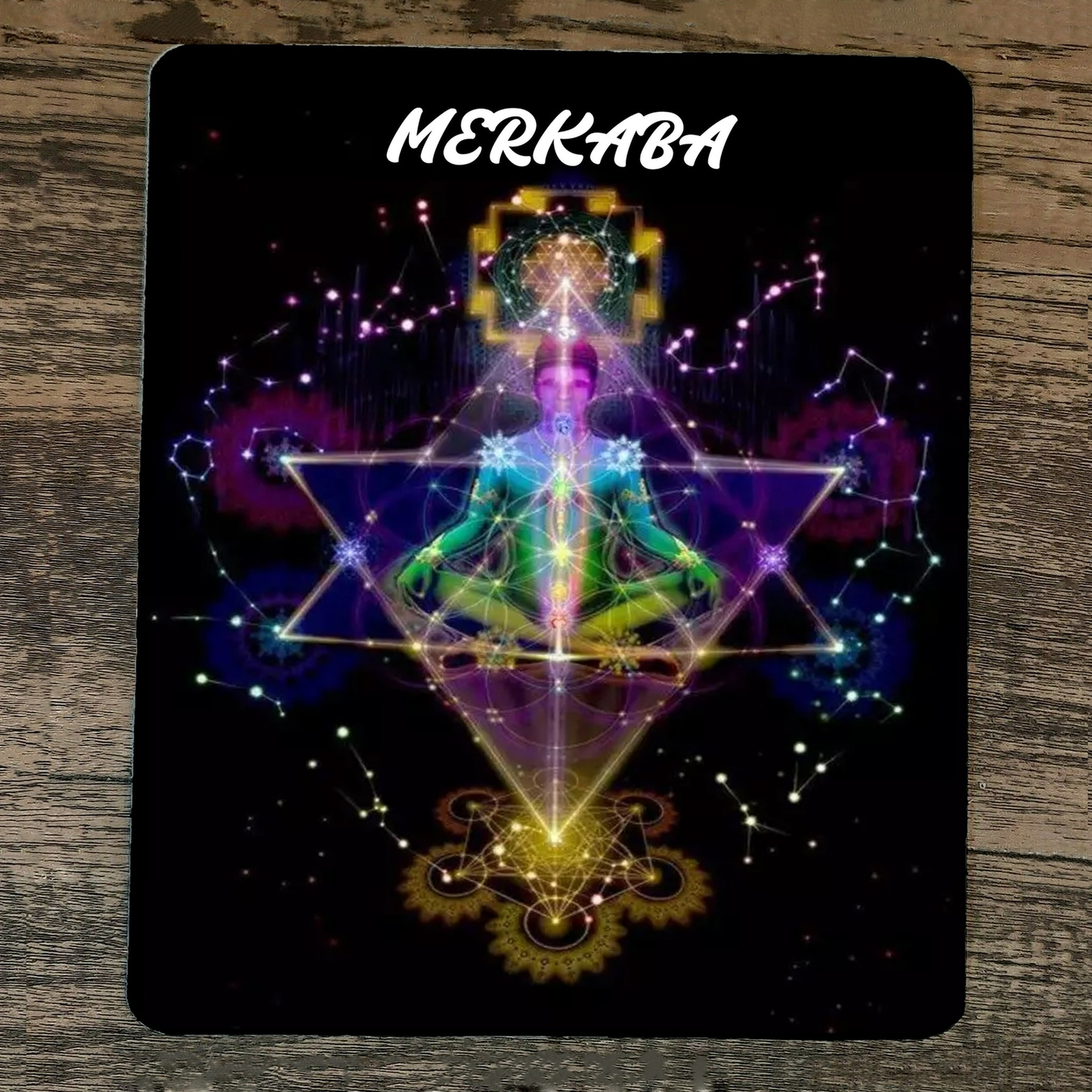 Mouse Pad Sacred Geometry Merbaka Spiritual Meditation