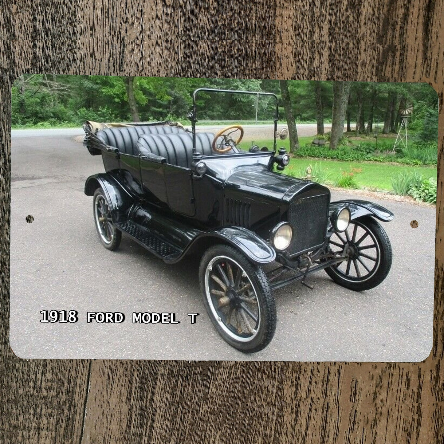 1918 Ford Model T 8x12 Metal Wall Sign Hot Rod Classic Car