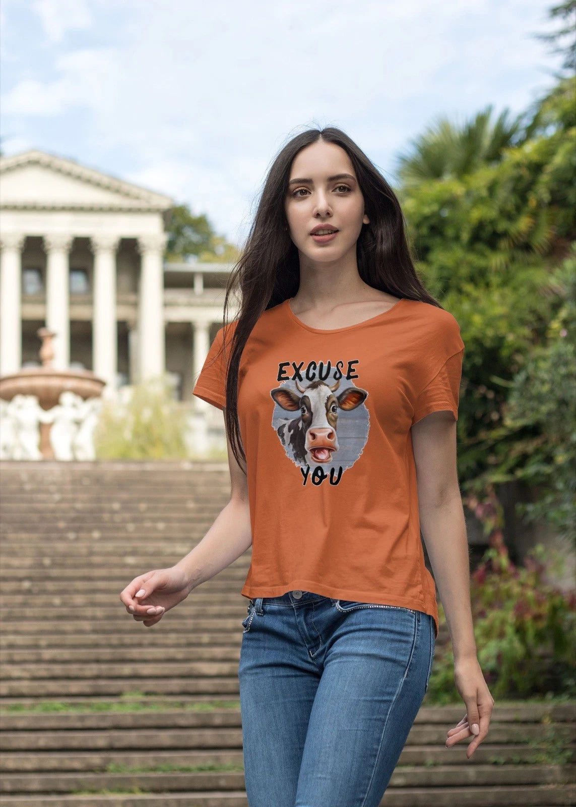 Excuse You Cow Mens T Shirt