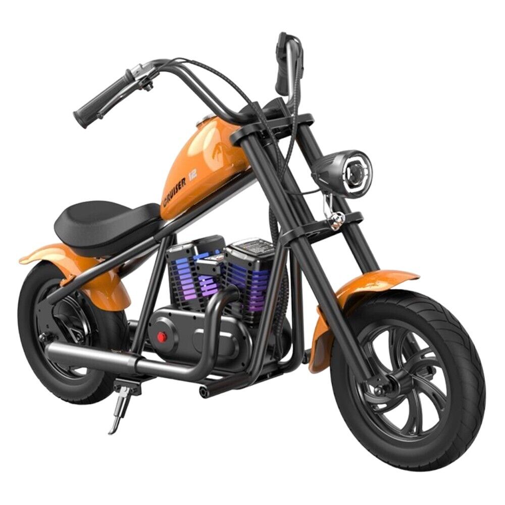 24V Children's Boys Ride On Motorbike Chopper Bicycle 160W Engine 10MPH Velocity, Distance Tracker, Mist