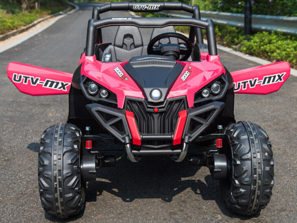 Electric UTV Children's Ride On 12V Battery Operated 4x4 Utility Vehicle 2-Seat Car