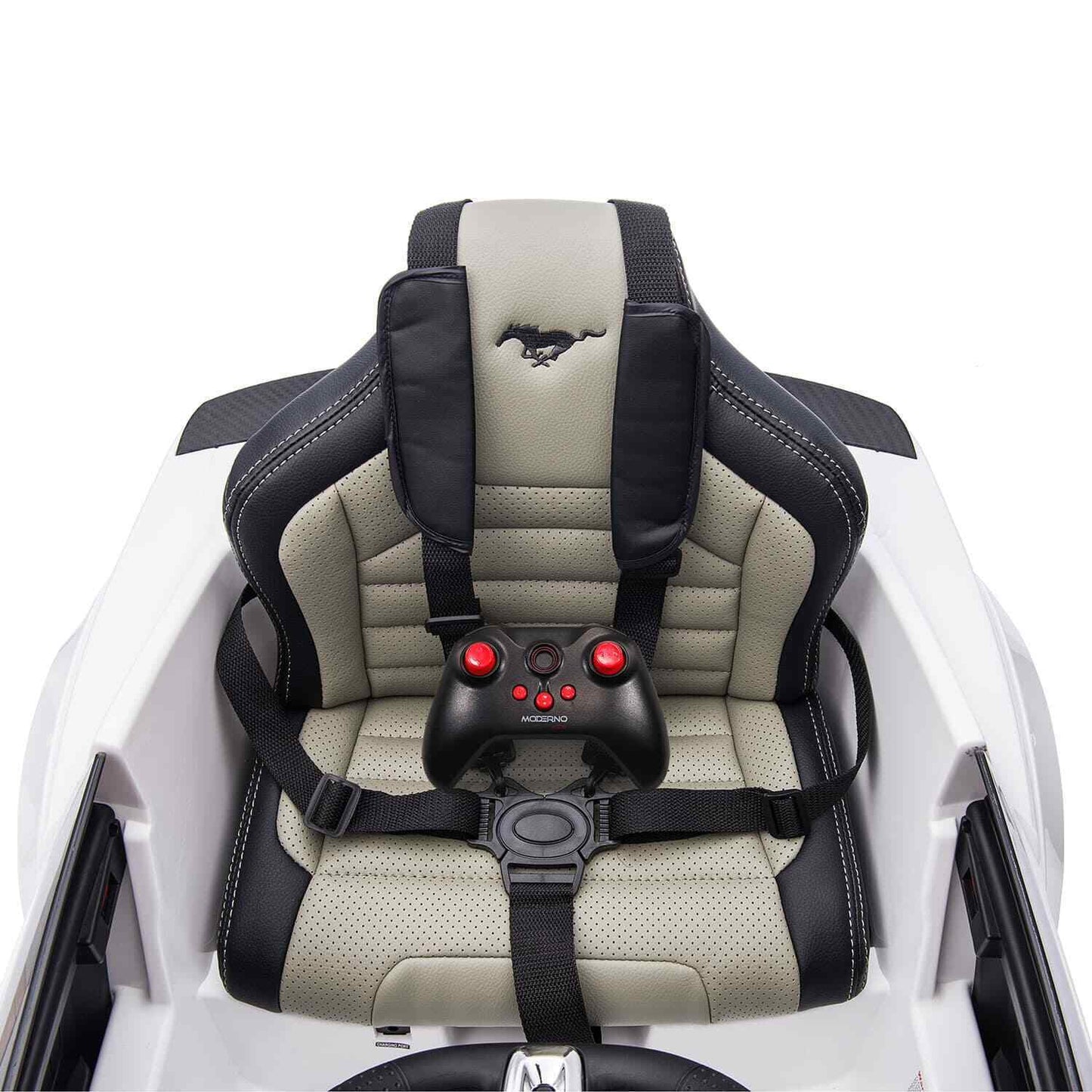 24V KIDS GIRLS RIDE ON FORD MUSTANG GT DELUXE EDITION VEHICLE, DUAL HIGH-PERFORMANCE ENGINES+REMOTE CONTROL