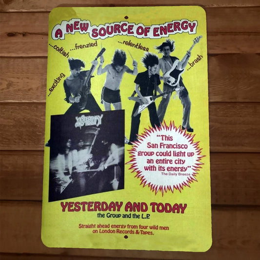 A New Source of Energy Music Group 8x12 Metal Wall Sign