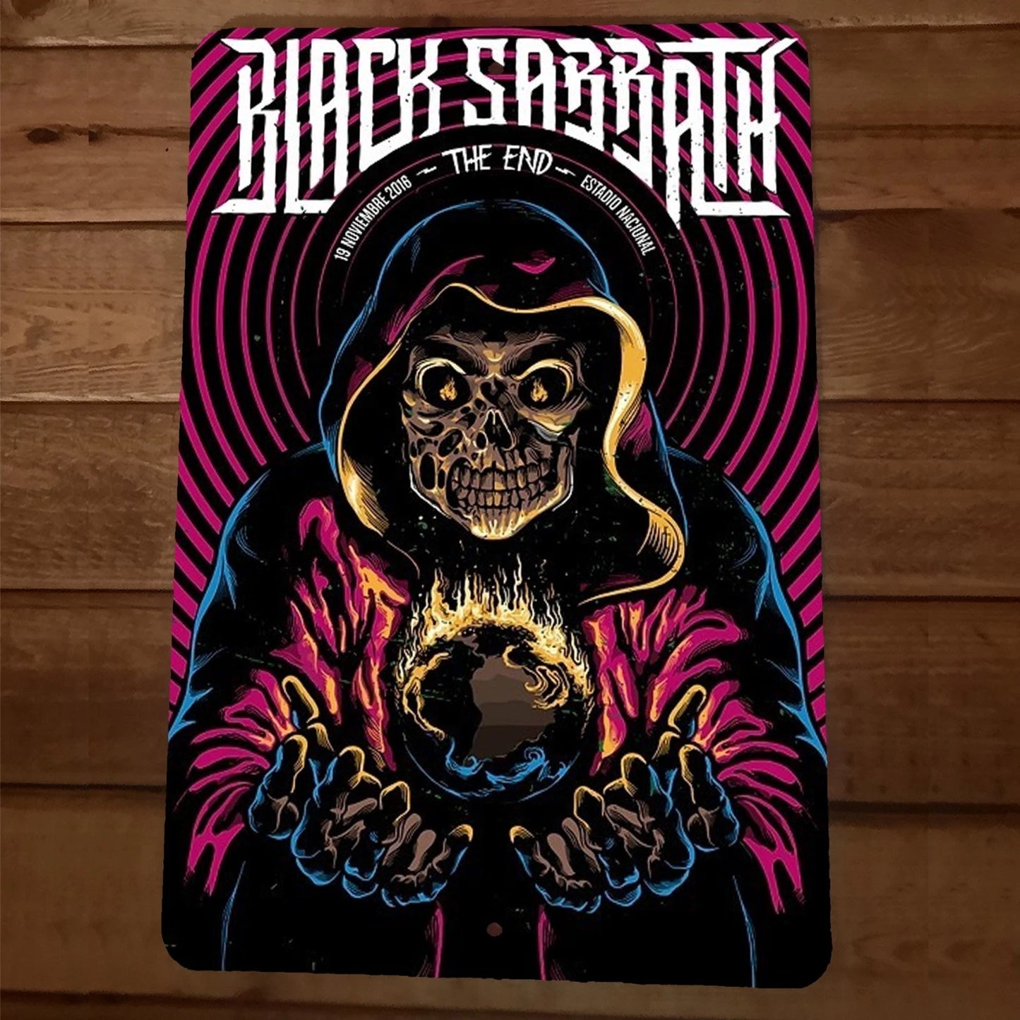 Black Sabbath The End 8x12 Metal Wall Sign