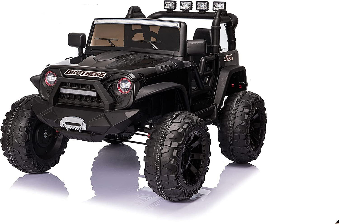 2 Seater Electric Kids Ride On Truck Car with Parent Remote Control and LED Lights - 24V 2x200W