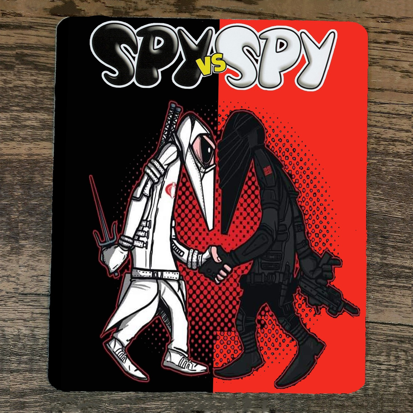 Mouse Pad GI Joe Cobra Spy VS Spy Storm Shadow Snake Eyes
