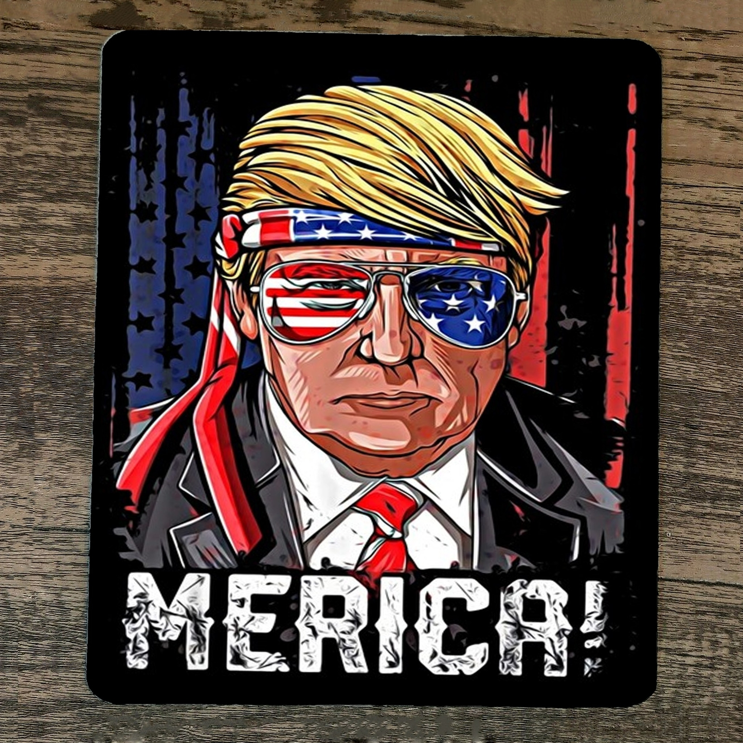 Mouse Pad Merica Donald #45 Trump 2024 USA