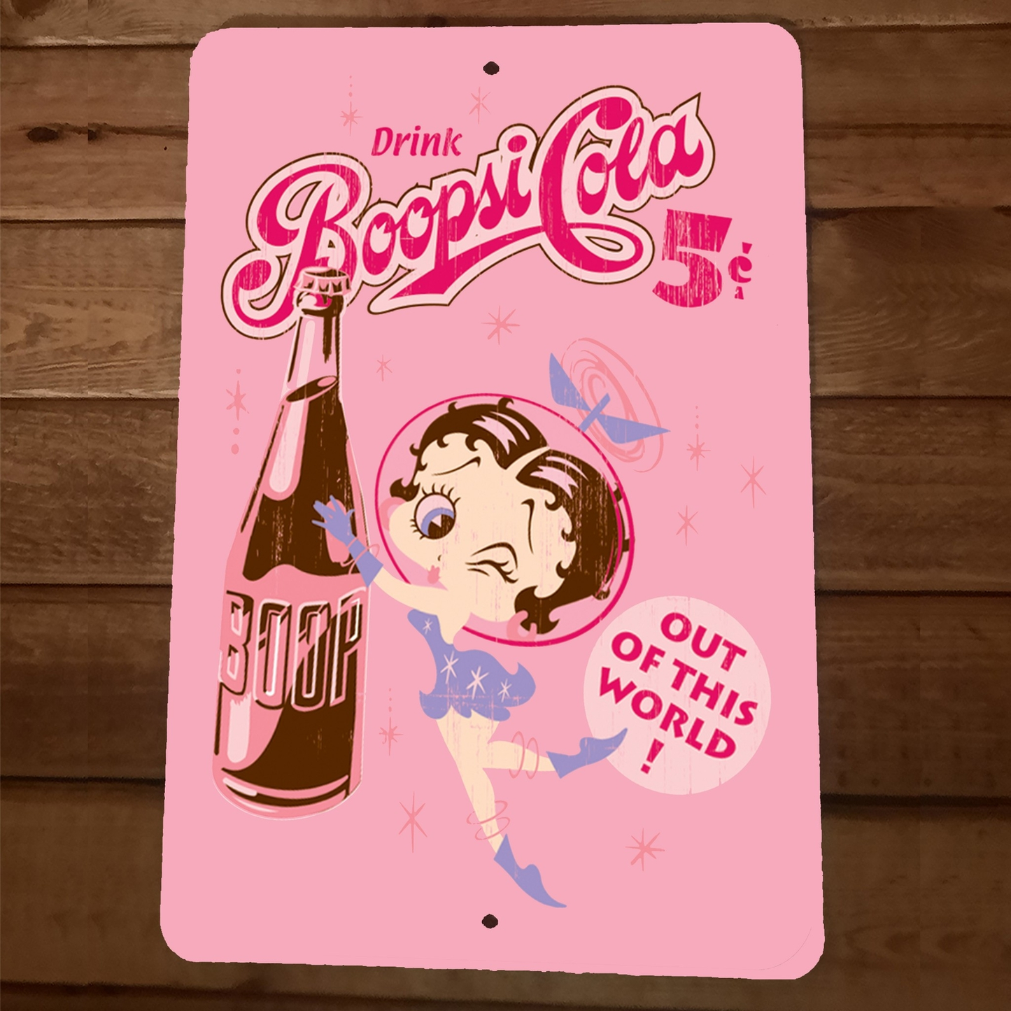 Drink Betty Boopsi Cola 8x12 Metal Wall Sign Poster